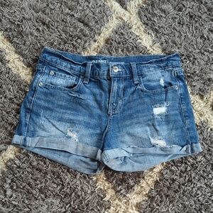 Old Navy Boyfriend Denim Distressed Jean Short Size Women's 2